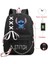 Lilo ve Stitch Schoolbag Erkek ve Kız Öğrenci Sırt Çantası Sırt Çantası En Iyi Hediyeler Büyük Kapasiteli Kızlar Anime Kawaiicolor: Black5 (Yurt Dışından) 1
