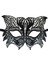 Siyah Renk Kedi Model Dantel Işleme Parti Maskesi 4