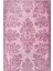 Bangor Klasik Pembe Polyester Dikdörtgen Modern Desenli Pamuk Makinada Yıkanabilir Hav Toz Vermez Leke Tutmayan Kaymaz Taban Dijital Makine Baskı Salon Yolluk Mutfak Halı 1