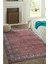 Nottingham Geometrik Bordo Polyester Dikdörtgen Modern Desenli Pamuk Makinada Yıkanabilir Hav Toz Vermez Leke Tutmayan Kaymaz Taban Dijital Makine Baskı Salon Yolluk Mutfak Halı 2