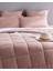 Bobigny SuperSoft Tek Kişilik Comforter Set - Pudra 2
