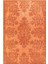 Canterbury Klasik Turuncu Polyester Dikdörtgen Modern Desenli Pamuk Makinada Yıkanabilir Hav Toz Vermez Leke Tutmayan Kaymaz Taban Dijital Makine Baskı Salon Yolluk Mutfak Halı 1