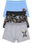 Erkek Çocuk Boxer 3'lü Baskılı (%96 Pamuk - %4 Elastan) 1