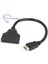 1 To 2 Port Çoklayıcı HDMI Kablo Splitter 1
