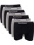 7 Adet Feelline Siyah ve Gri Pamuklu Doğal Likralı Erkek Boxer 1