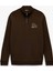 Şardonlu Uzun Kollu Baskılı Yarım Fermuarlı Sweatshirt 1