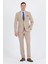 Koyu Bej Kırlangıç Yaka Kelebek Astar 6 Drop Slim Fit Beli Lastikli Takım Elbise 1001250176 1