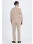 Koyu Bej Kırlangıç Yaka Kelebek Astar 6 Drop Slim Fit Beli Lastikli Takım Elbise 1001250176 4