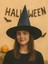 Cadılar Bayramı Cadı Şapkası Halloween Parti Kostüm Aksesuarı Siyah 1