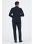 Siyah Düz Gabardin Kılıç Yaka 2 Düğme Pamuklu 6 Drop Slim Fit Basic Takım Elbise 1001250011_001 5