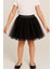 Kız Çocuk Tütü Etek Simli Beli Lastikli 5-10 Yaş, Siyah 1