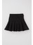 Kız Çocuk Mini Etek Pileli Çıtçıt Detaylı 7-12 Yaş, Siyah 5