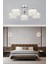 ESSLİGHT MERCAN 5 Lİ PLAFONYER LED AVİZE ŞEKER CAMLI 3 RENK IŞIK MODLU (BEYAZ SARI GÜN IŞIĞI) SALON OTURMA ODASI YATAK ODASI 2