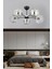 ESSLİGHT GÜNEŞ 5 Lİ PLAFONYER AVİZE FÜME GLOB CAMLI MODERN DEKORATİF AYDINLATMA 1