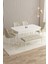 Mazaka Beyaz 80X132 Açılabilir Mdf Masa Yemek Odası Takımı, Mutfak Takımı 4 Sandalye 1 Bench 1
