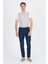 Lacivert Gabardin 5 Cep Düz Paça Casual Slim Fit Pamuklu Denim Pantolon 1023250153 3
