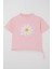 Kız Çocuk Tişört Papatya Baskılı 7-12 Yaş, Pembe 4