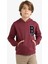 Erkek Çocuk Oversize Geniş Kalıp Kapüşonlu Okul Sweatshirt F2714A825AU 6