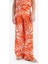 Kız Çocuk Wide Leg Geniş Paça Desenli Beli Lastikli Pamuklu Pantolon D7610A825SM 4