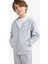 Erkek Çocuk Kapüşonlu Okul Fermuarlı Sweatshirt T7468A625AU 4