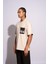 Erkek Oversize T-Shirt 104 Bej 4