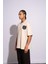 Erkek Oversize T-Shirt Hotel De Narcos Bej 4