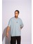 Erkek Oversize T-Shirt Ra Mavi 1
