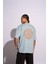 Erkek Oversize T-Shirt Mandela Mavi 1