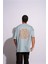 Erkek Oversize T-Shirt Mandela Mavi 5