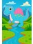 Yelken Dino Figür Boyama Seti – 4 Renk Boya + 1 Fırça | Çocuk Eğitici Hobi Plakası (12 Cm) 3