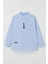 Girls & Boys Erkek Çocuk Gömlek Armalı Düğmeli 3-7 Yaş, Açık Mavi 2