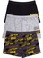 Erkek Çocuk Boxer 3'lü Baskılı (%96 Pamuk - %4 Elastan) 1