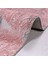 Leila Modern Pembe Pamuk Dikdörtgen Modern Desenli Akrilik Hav Vermeyen Leke Tutmayan Kolay Temizlenen Yumuşak Makine Salon Yolluk Mutfak Halı 4
