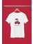 Berry Dayss Kiraz Baskılı / Kadın Çok Renkli T-Shirt %100 Pamuk Regular Fıt Rahat Kalıp 2