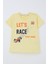 Erkek Çocuk Tişört Yarış Temalı Yazı Baskılı Cepli 2-6 Yaş, Sarı 4