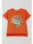 Erkek Çocuk Tişört Lig Yıldızı Dinozor Baskılı 2-6 Yaş, Turuncu 2
