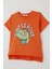 Erkek Çocuk Tişört Lig Yıldızı Dinozor Baskılı 2-6 Yaş, Turuncu 4