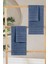 4 Lü Banyo Havlusu Seti Dora Indigo - 70X140cm x2 / 50x90cm x2 3