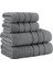 4 Lü Banyo Havlusu Seti Dora Gri - 70X140cm x2 / 50x90cm x2 4