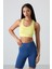 Limon Sırt Detaylı Dar Kalıp U Yaka Kadın Spor Büstiyer - 97120 4