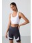 Beyaz Sırt Detaylı Dar Kalıp U Yaka Kadın Spor Büstiyer - 97120 1