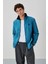 Zümrüt Yazı Nakışlı Dik Yaka Fermuarlı Standart Kalıp Erkek Sweatshirt Polar - 87992 1
