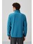 Zümrüt Yazı Nakışlı Dik Yaka Fermuarlı Standart Kalıp Erkek Sweatshirt Polar - 87992 5