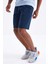 İndigo Bağcıklı Standart Kalıp Basic Erkek Şort - 81212 4