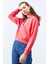 Fuşya Uzun Kol Rahat Form Kapüşonlu Kadın Sweatshirt - 97115 5