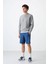 Gri Melanj Basic O Yaka Rahat Form Erkek Sweatshirt - 88053 3