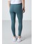 Orman Yeşili Yüksek Bel Toparlayıcı Slim Fit Dar Paça Kadın Tayt - 94011 5