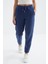 İndigo Yüksek Bel Basic Bağcıklı Jogger Polar Kadın Eşofman Alt - 94622 4
