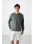 Çağla Basic O Yaka Rahat Form Erkek Sweatshirt - 88053 1