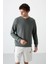 Çağla Basic O Yaka Rahat Form Erkek Sweatshirt - 88053 3